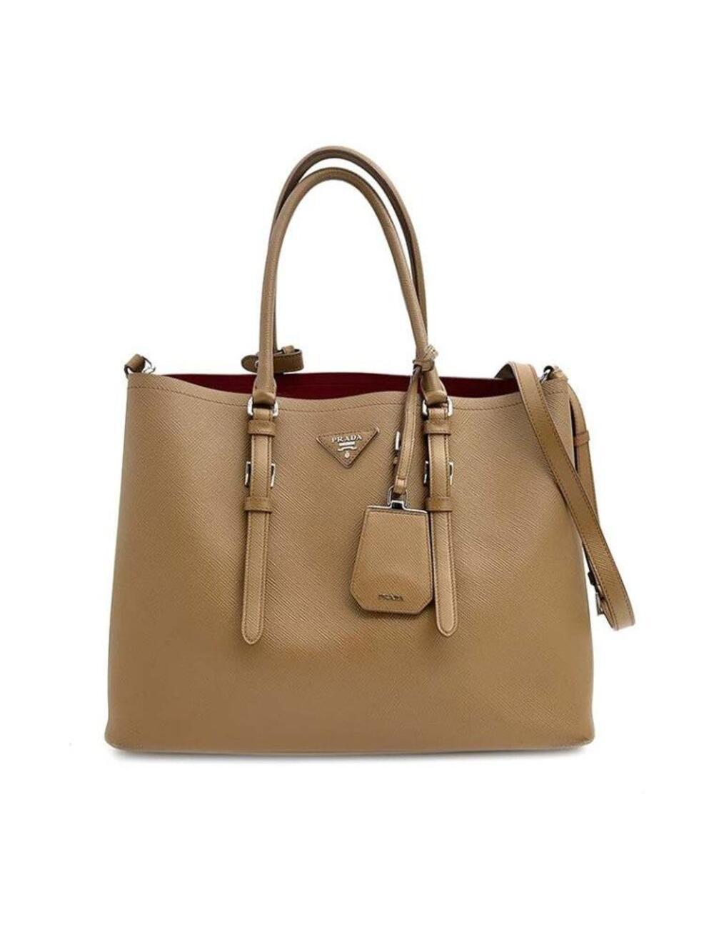 Prada Double Tote And Shoulder Bag #352605F64B